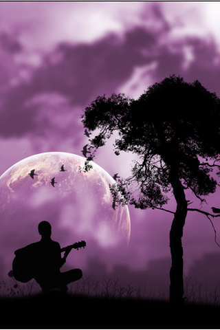 Fondo de pantalla Purple Serenade 320x480