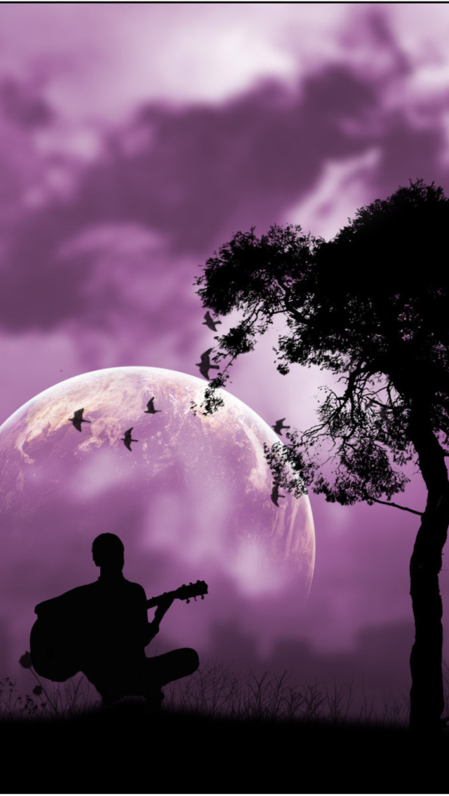 Purple Serenade wallpaper 640x1136