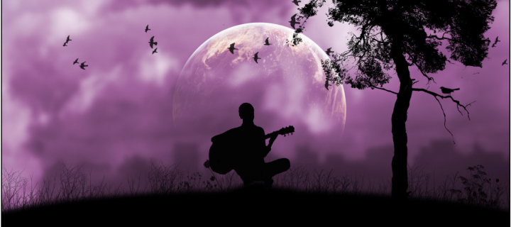 Das Purple Serenade Wallpaper 720x320