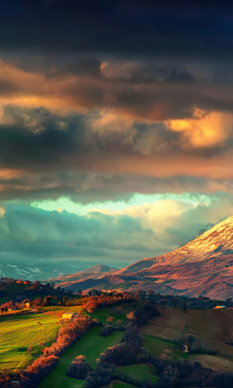 Italy, The Apennines wallpaper 480x800