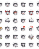 Funny Cat Drawings screenshot #1 128x160