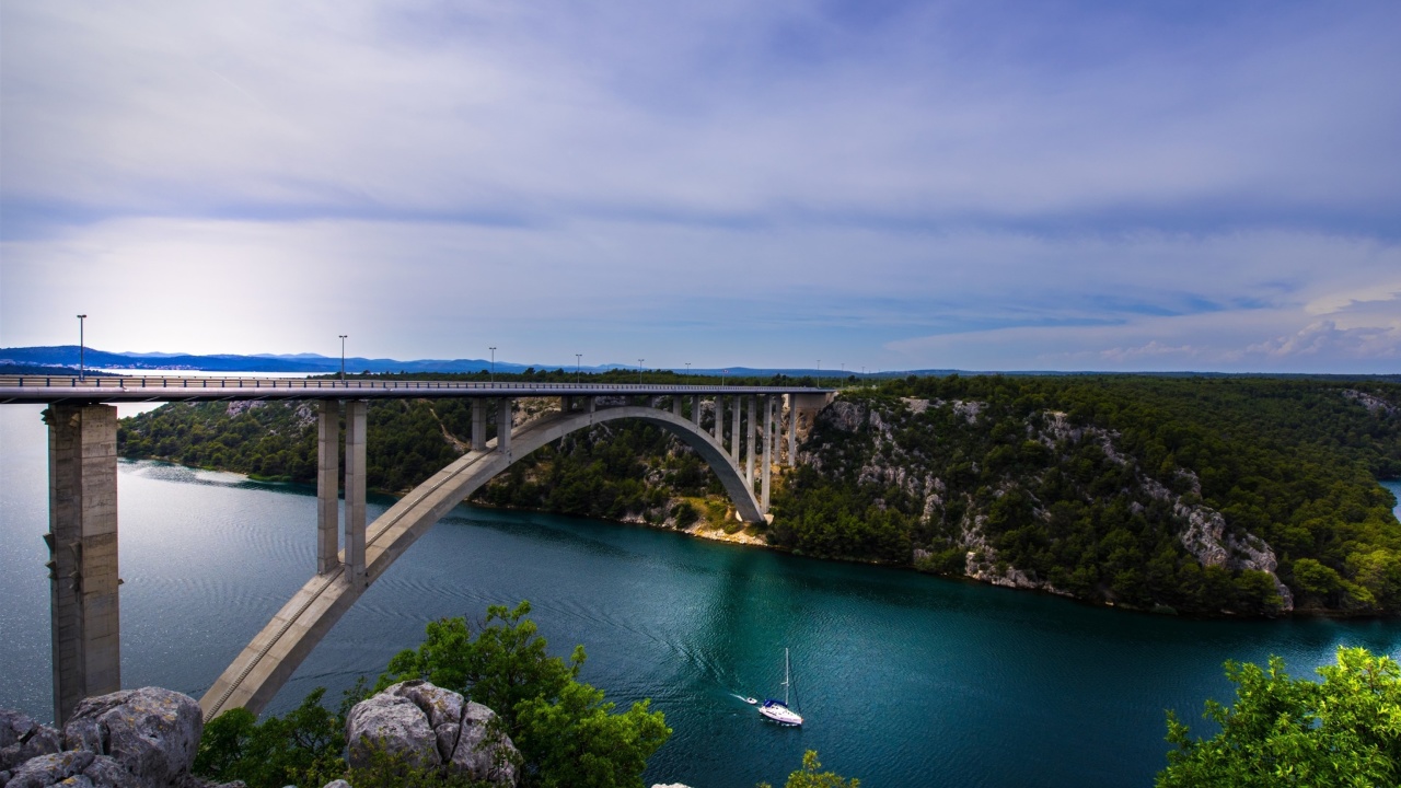 Fondo de pantalla Krka River Croatia 1280x720