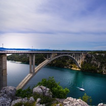 Обои Krka River Croatia 208x208
