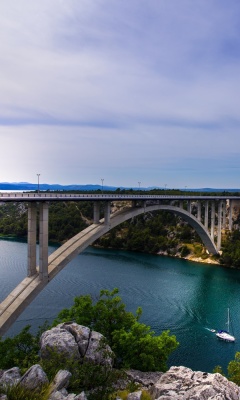 Fondo de pantalla Krka River Croatia 240x400