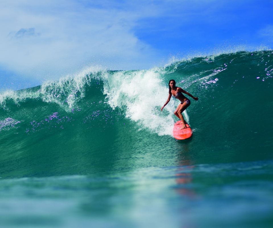 Fondo de pantalla Big Waves Surfing 960x800