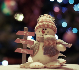 Kostenloses Holiday Snowman Wallpaper für HP TouchPad