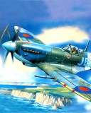 Fondo de pantalla British Supermarine Spitfire Mk IX 128x160