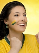Brazil FIFA Football Cheerleader wallpaper 132x176