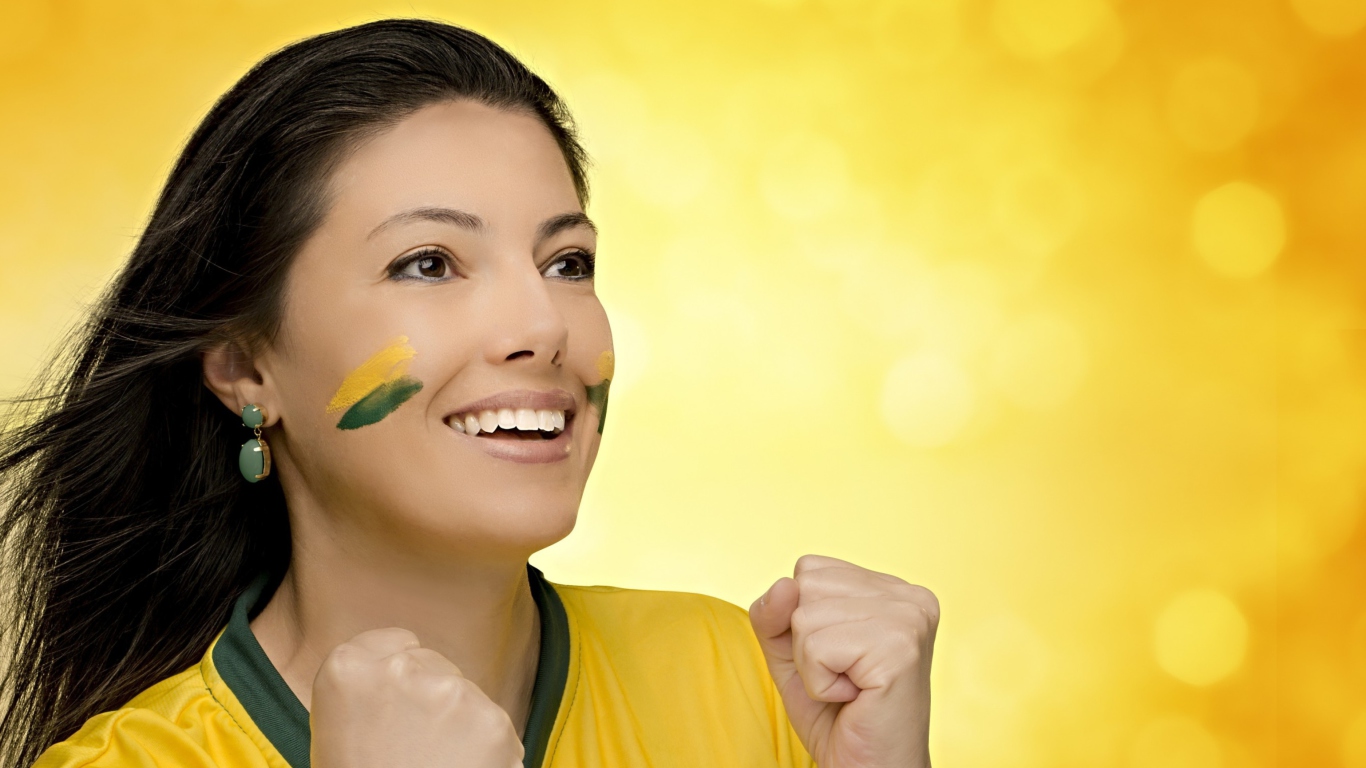 Brazil FIFA Football Cheerleader screenshot #1 1366x768