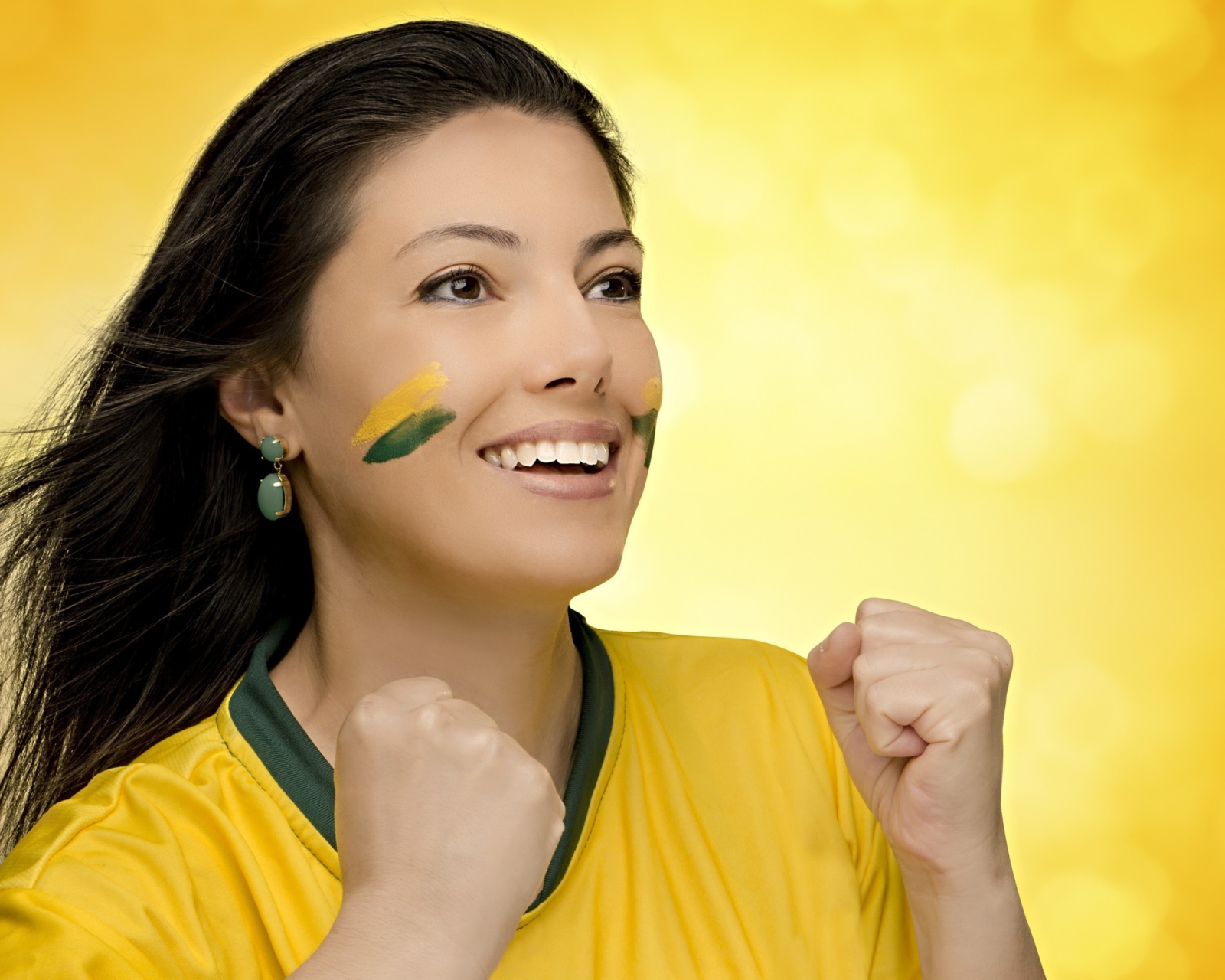 Brazil FIFA Football Cheerleader wallpaper 1600x1280