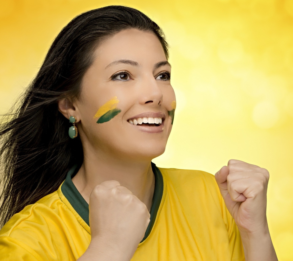 Обои Brazil FIFA Football Cheerleader 960x854