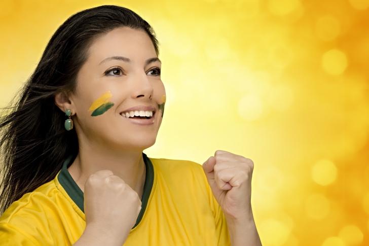 Das Brazil FIFA Football Cheerleader Wallpaper