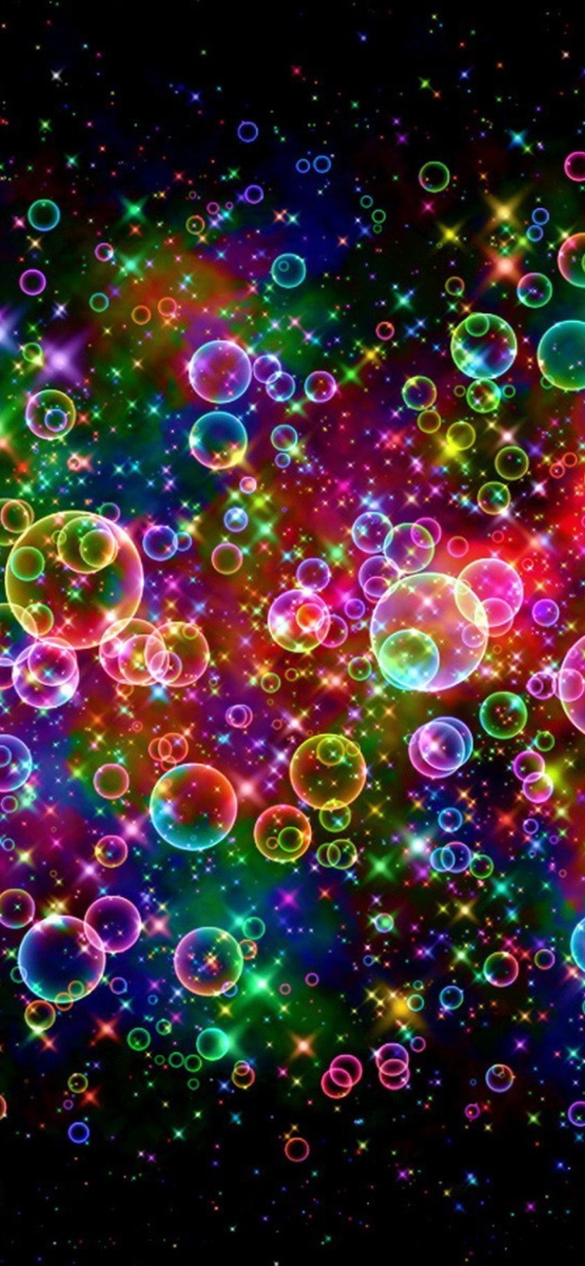 Sfondi Rainbow Bubbles 1170x2532