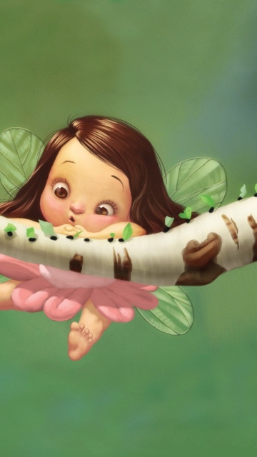 Funny Little Fairy wallpaper 360x640