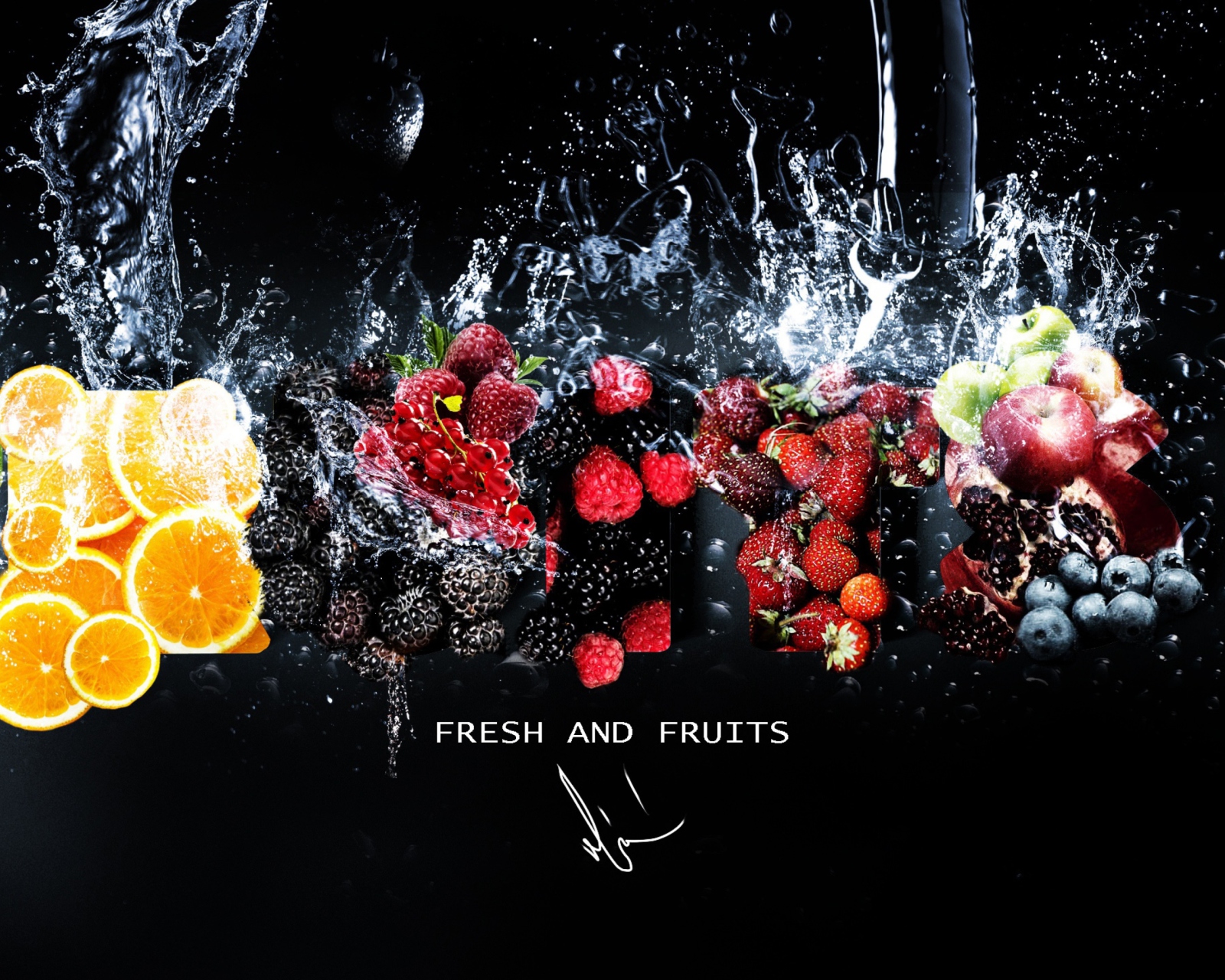 Fresh Fruits wallpaper 1600x1280