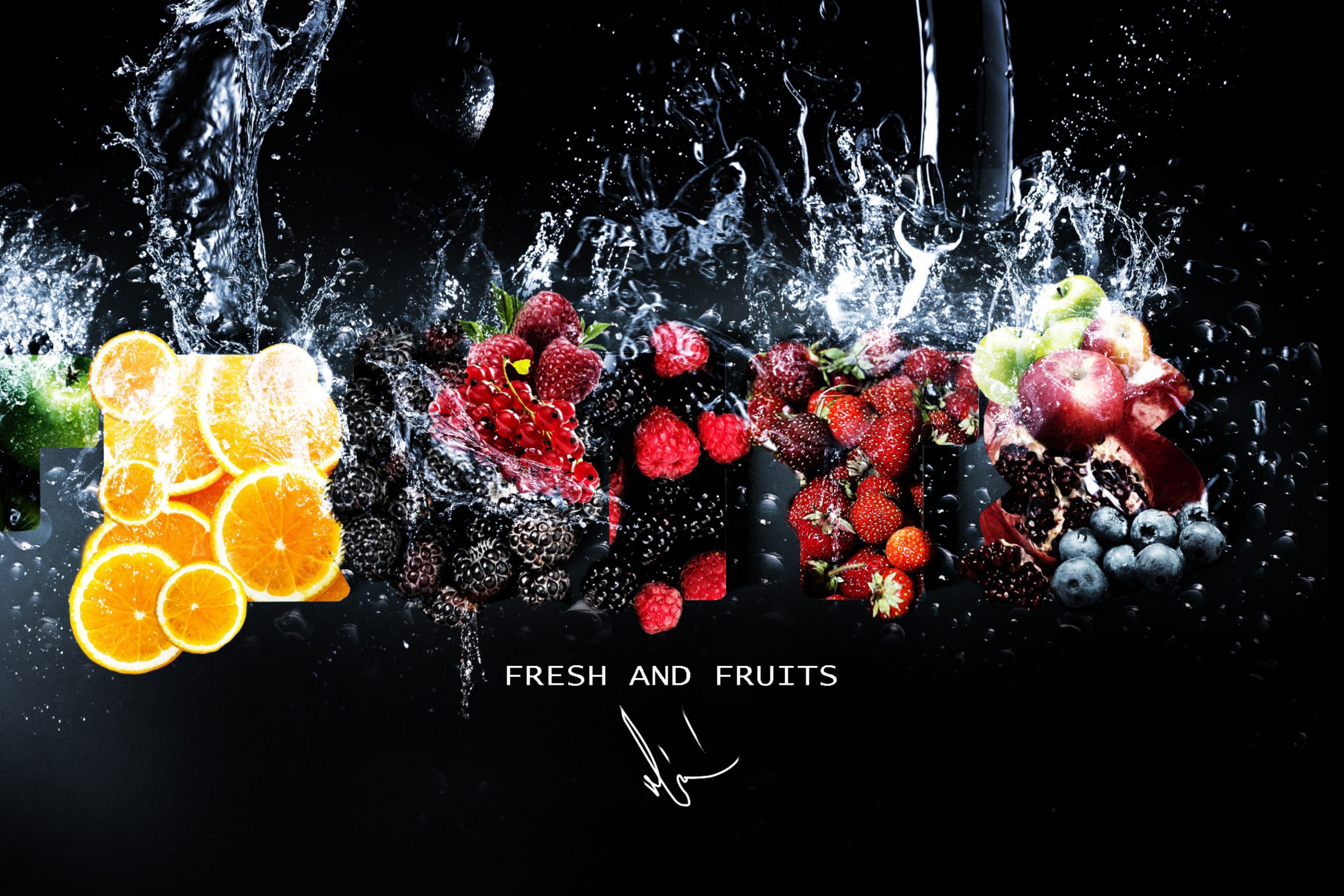 Обои Fresh Fruits 2880x1920
