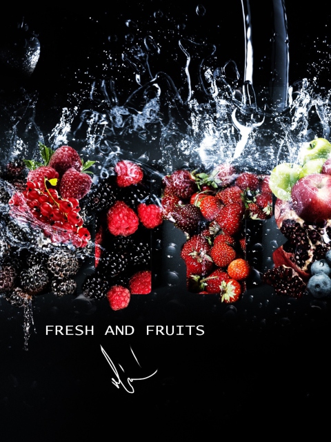 Fresh Fruits wallpaper 480x640