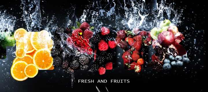 Fondo de pantalla Fresh Fruits 720x320