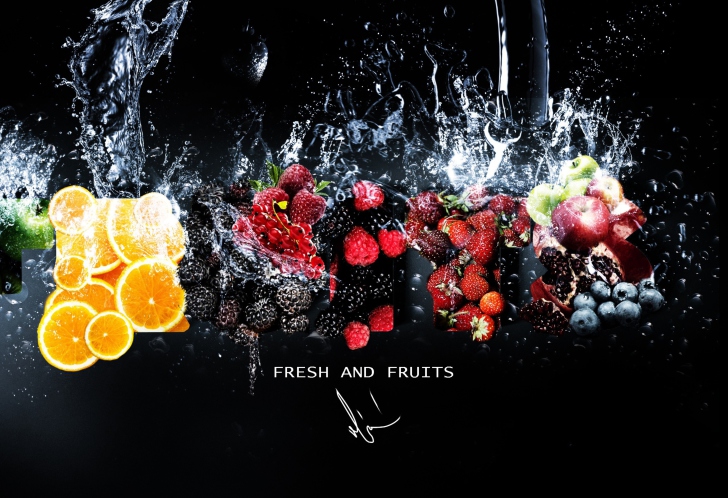 Das Fresh Fruits Wallpaper