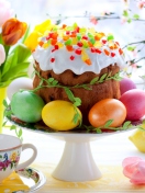 Das Easter Cake And Eggs Wallpaper 132x176