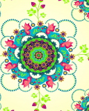 Screenshot №1 pro téma Mandala Flowers 128x160
