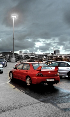 Mitsubishi Lancer Evolution wallpaper 240x400