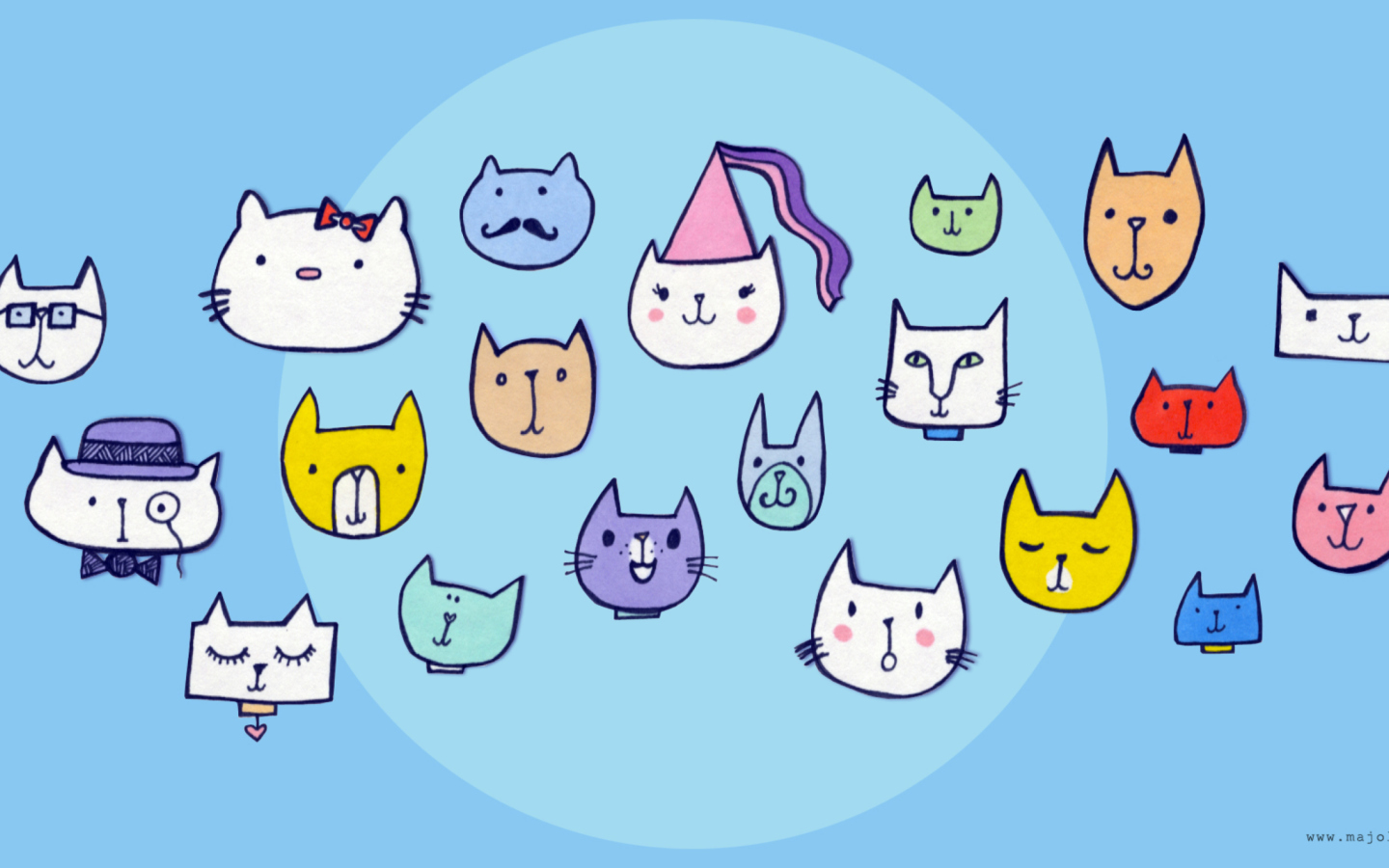 Fondo de pantalla Happy Cats 1440x900