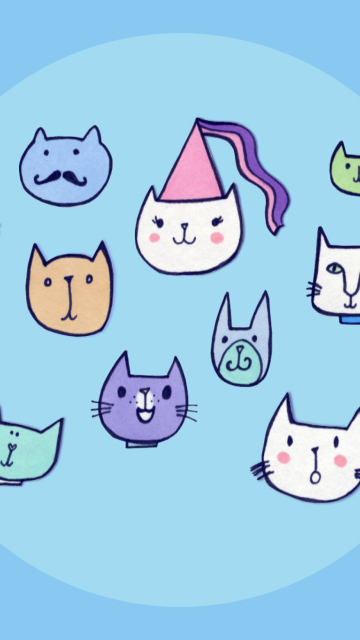 Das Happy Cats Wallpaper 360x640