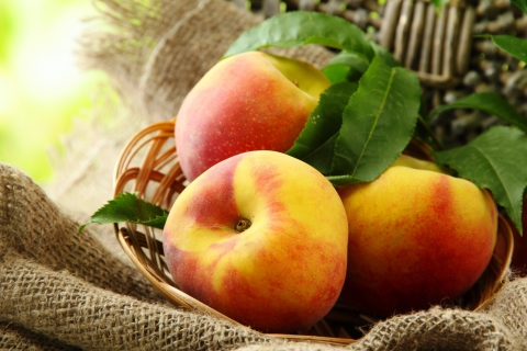 Das Fresh Peaches Wallpaper 480x320