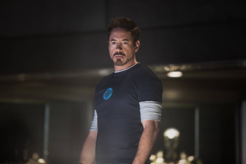 Robert Downey Jr As Iron Man 3 wallpaper 480x320