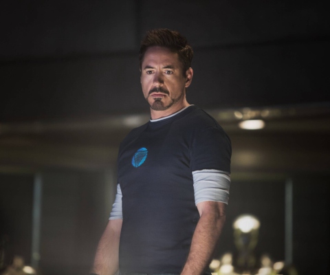 Robert Downey Jr As Iron Man 3 wallpaper 480x400