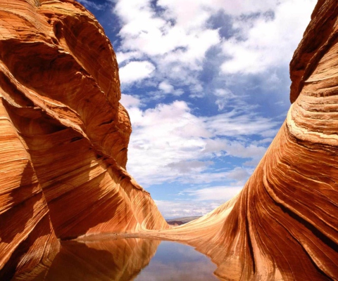 Das Hidden Pool - Colorado Plateau Utah Wallpaper 480x400