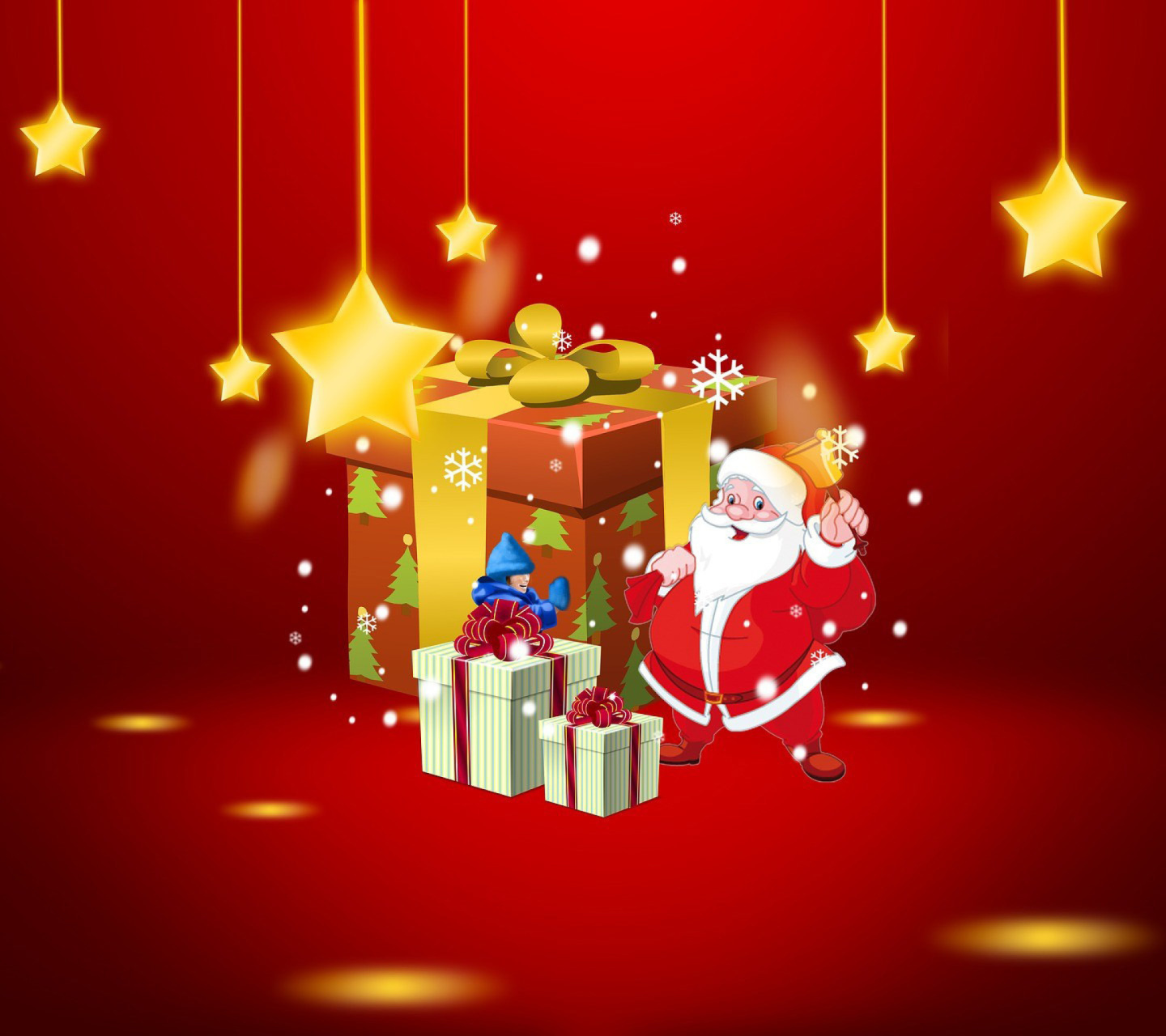 Обои We Wish You A Merry Christmas 1440x1280