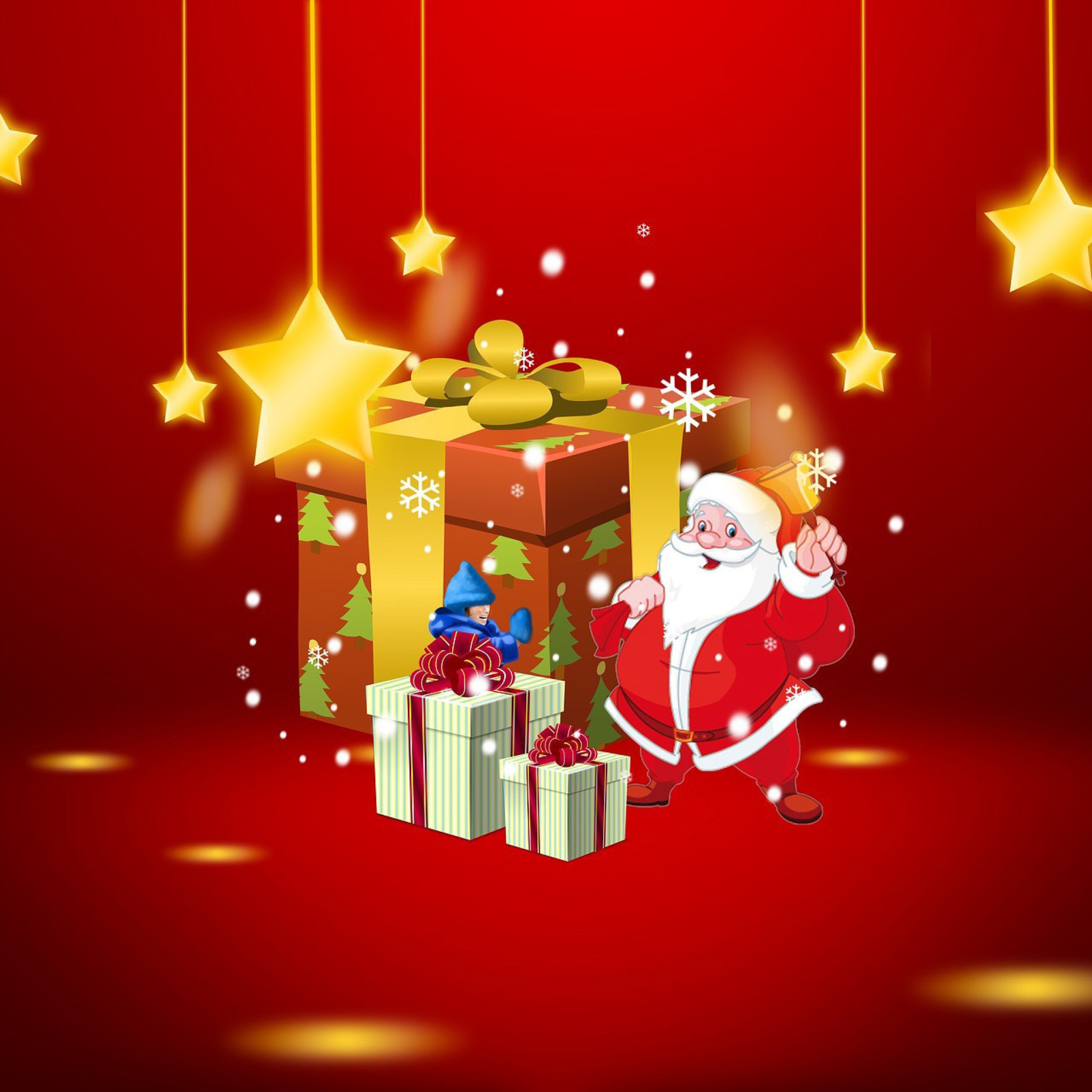 Das We Wish You A Merry Christmas Wallpaper 2048x2048