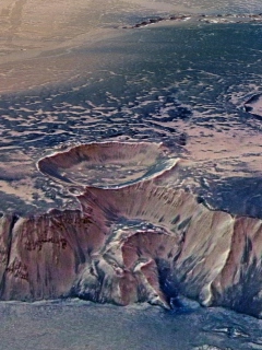 Обои Mars Crater 240x320