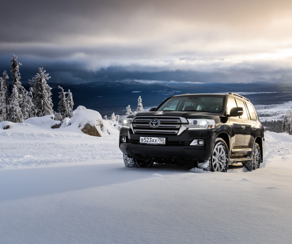 Toyota, Land Cruiser 200 in Snow screenshot #1 960x800