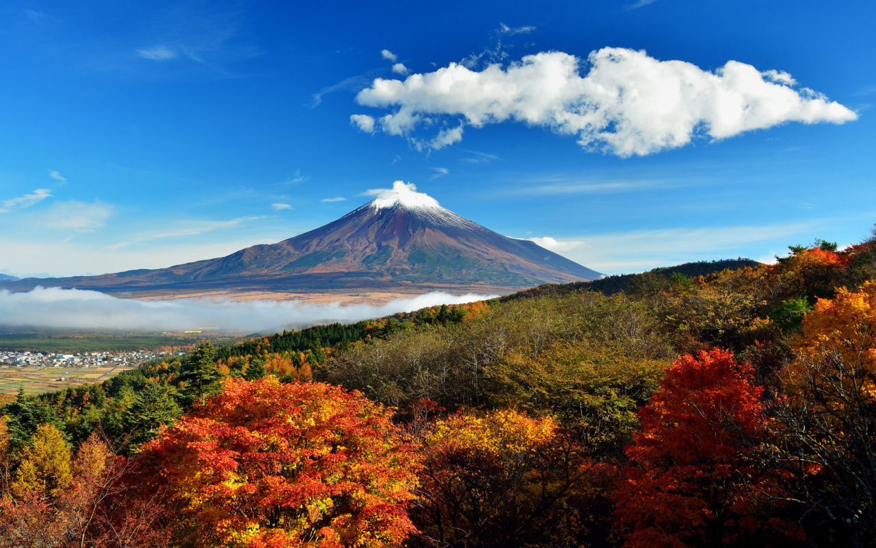 Mount Fuji 3776 Meters wallpaper 1280x800