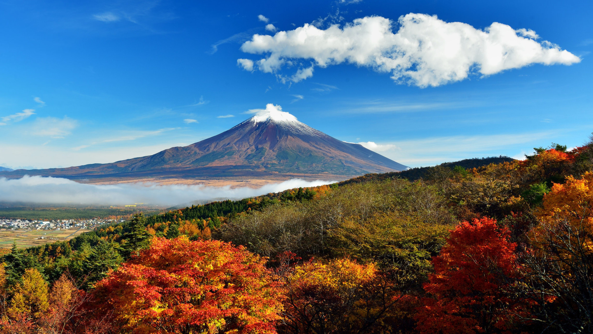 Das Mount Fuji 3776 Meters Wallpaper 1920x1080
