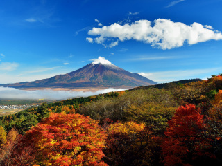 Обои Mount Fuji 3776 Meters 320x240