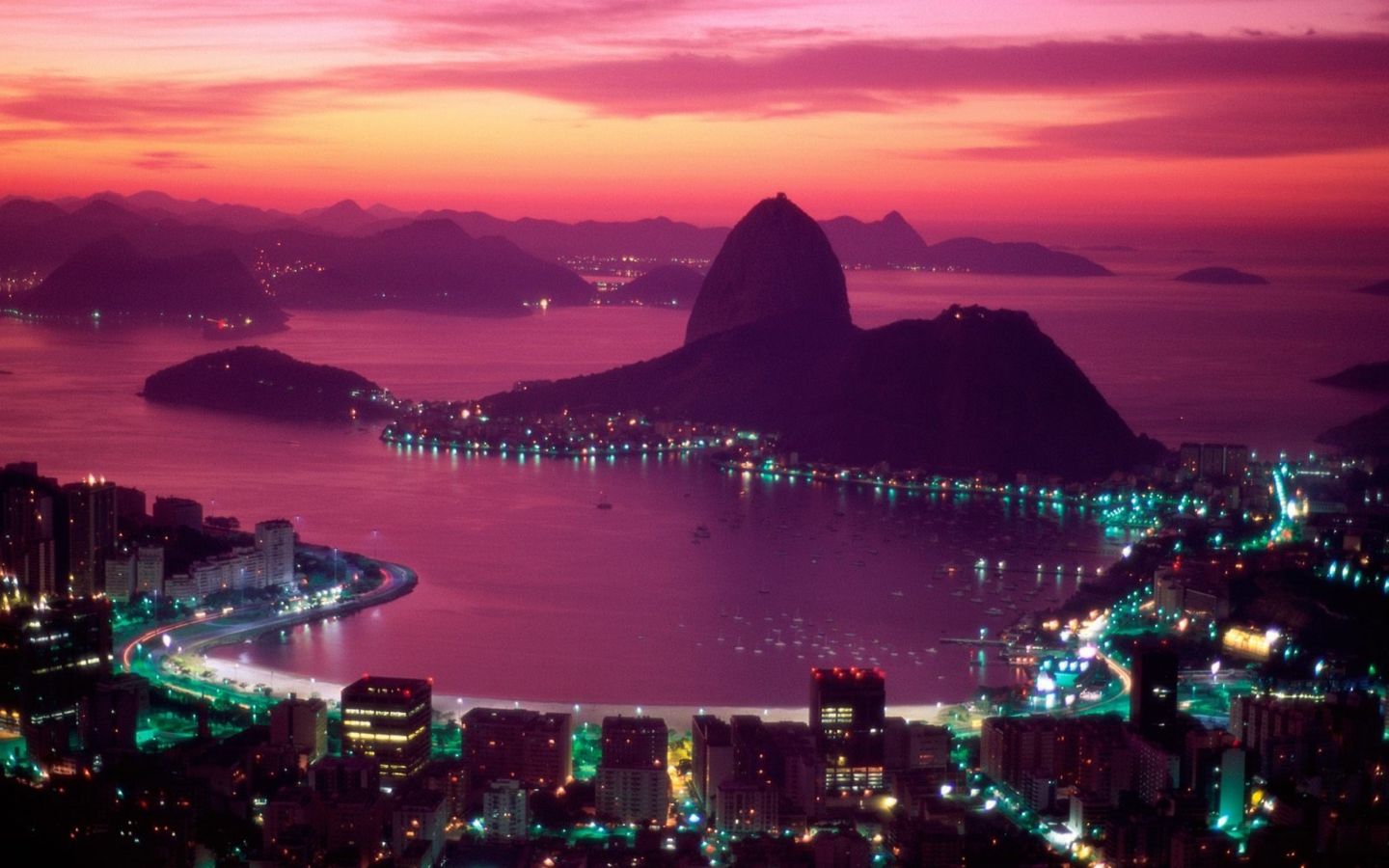 Screenshot №1 pro téma Sugarloaf Mountain Rio Brazil 1440x900