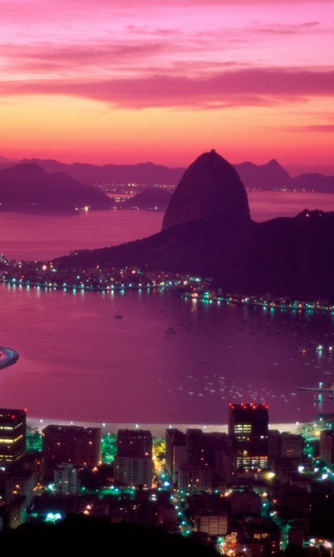 Sugarloaf Mountain Rio Brazil screenshot #1 480x800
