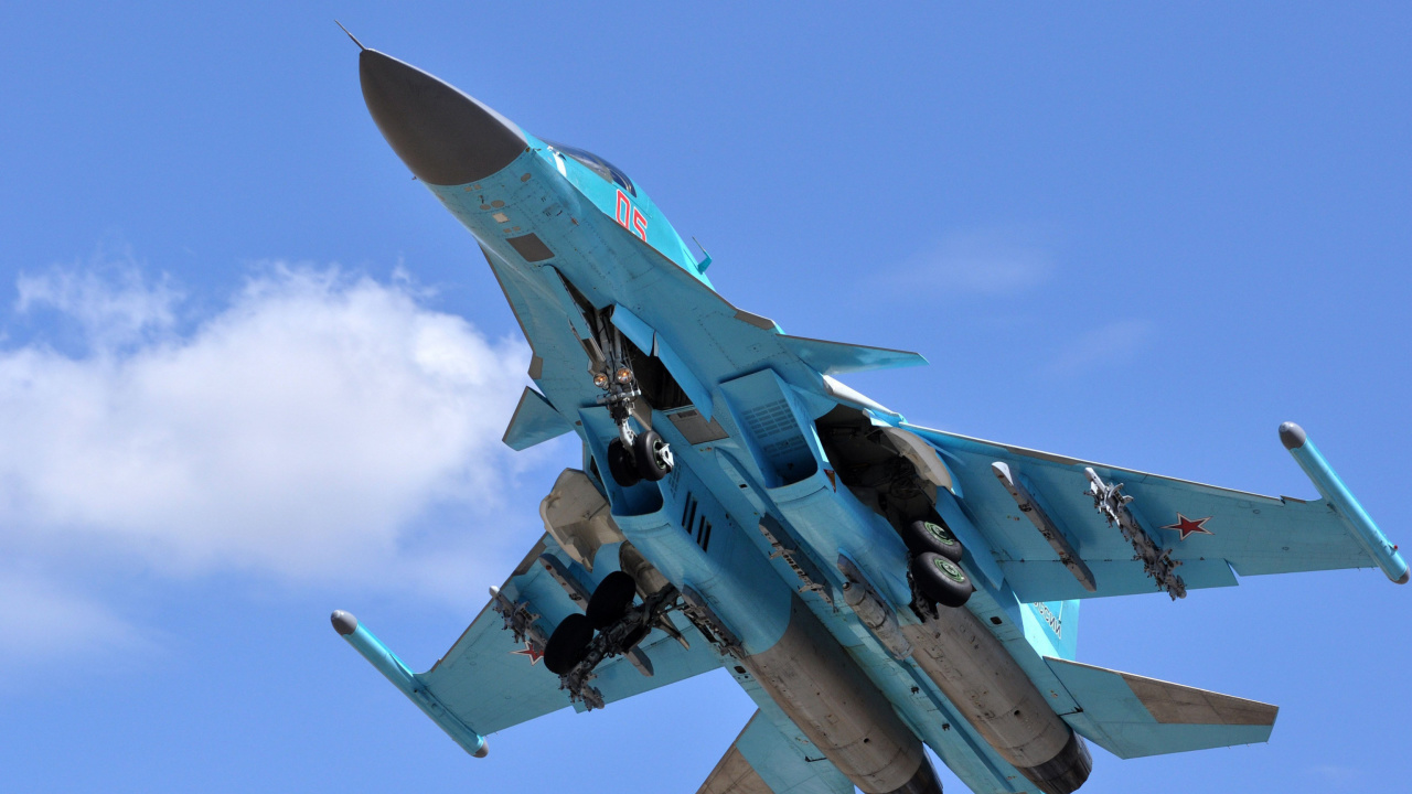 Fondo de pantalla Sukhoi Su 34 Strike Fighter 1280x720