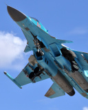 Fondo de pantalla Sukhoi Su 34 Strike Fighter 128x160
