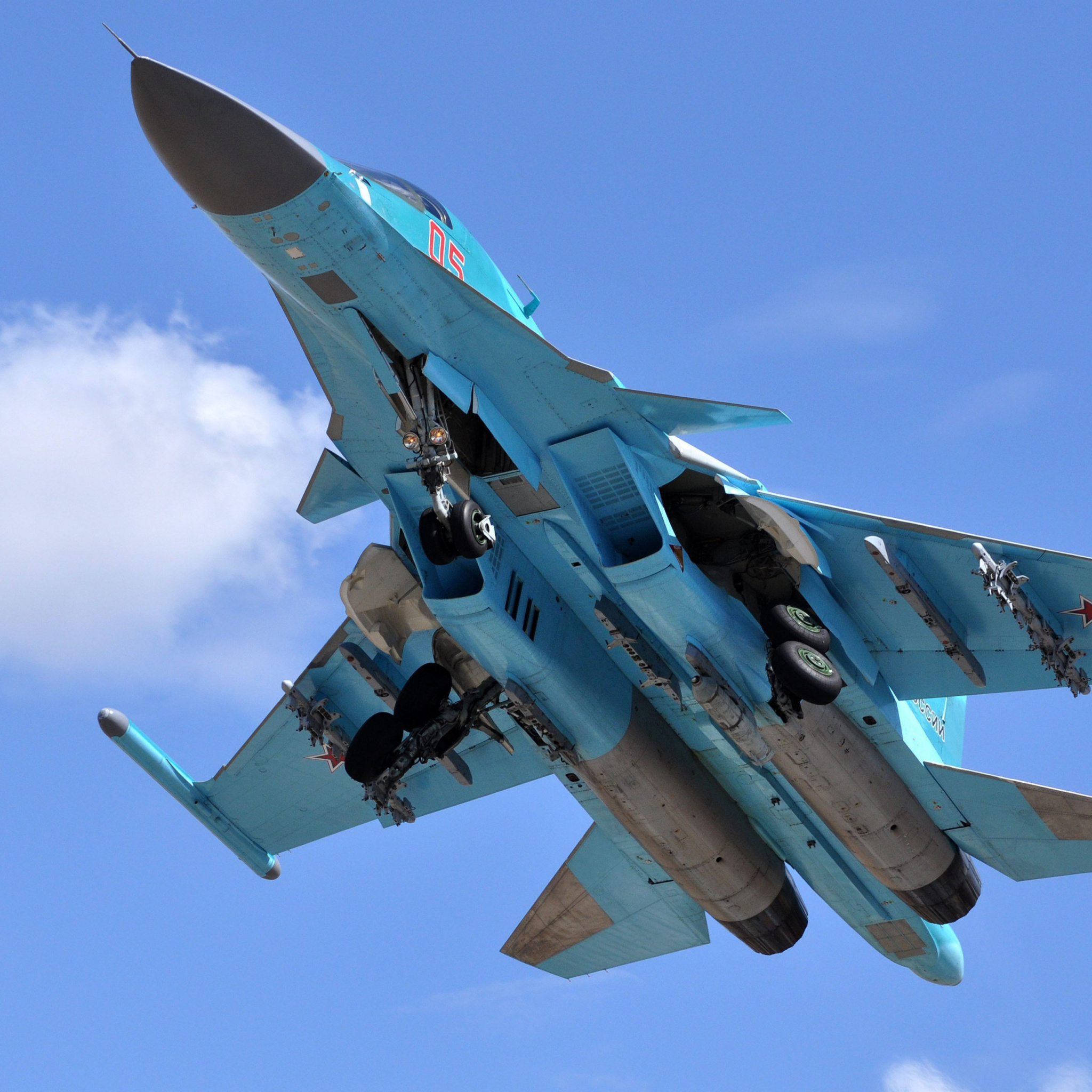 Обои Sukhoi Su 34 Strike Fighter 2048x2048