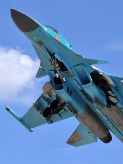 Sfondi Sukhoi Su 34 Strike Fighter 240x320