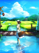 Fondo de pantalla Anime Landscape in Broken City 132x176