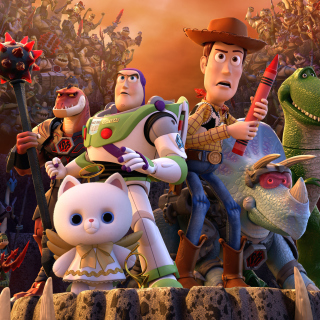 Toy Story That Time Forgot Wide - Obrázkek zdarma pro iPad Air