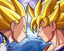 Обои Goku Vs Vegeta 220x176