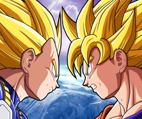 Screenshot №1 pro téma Goku Vs Vegeta 480x400