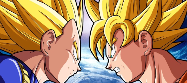 Обои Goku Vs Vegeta 720x320